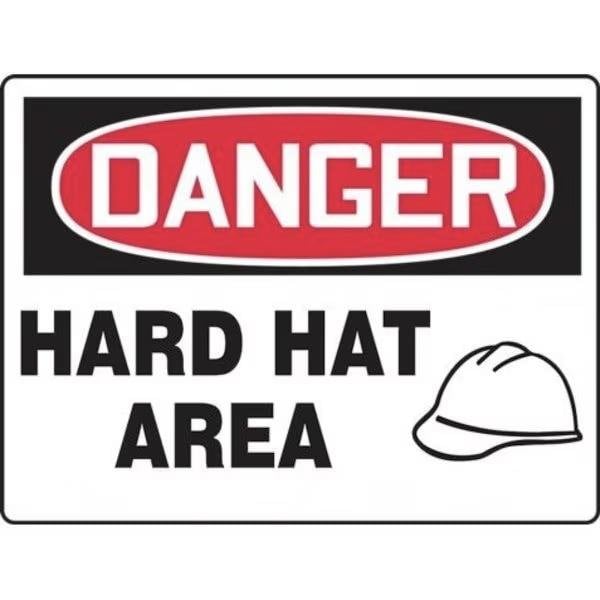 Accuform OSHA DANGER SAFETY SIGN HARD HAT MPPE149XL MPPE149XL - main